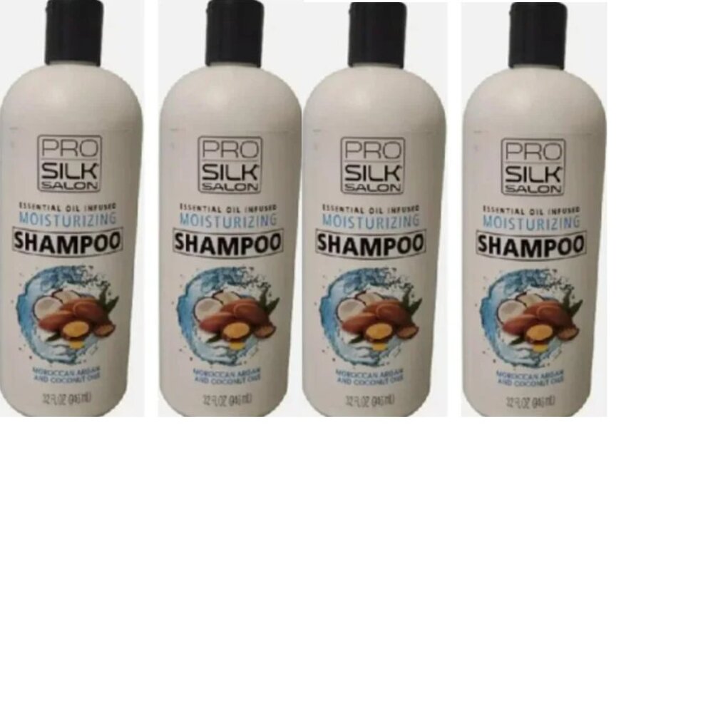 Pro Silk Salon Shampoo Moroccan Argan And Coconut Oils 32oz 4PK